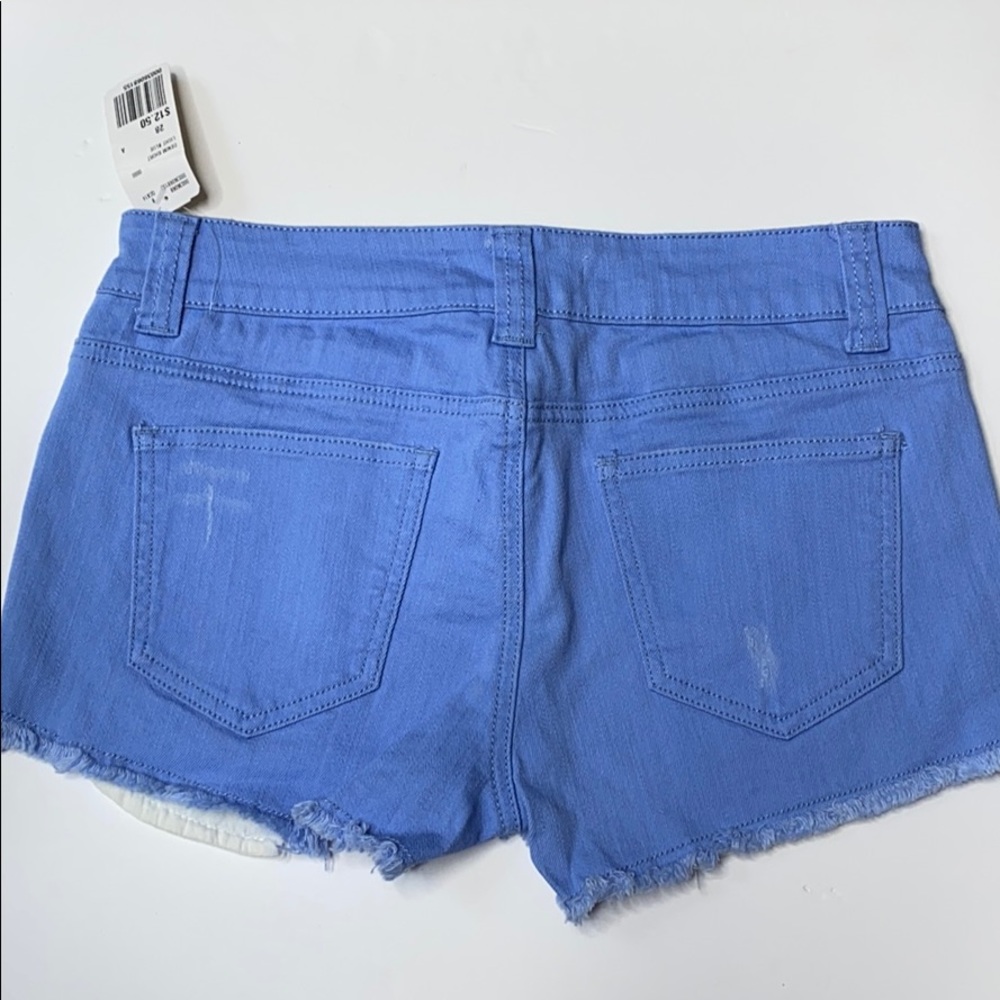 Forever 21 F21 Blue Denim Short Shorts Size 28 - Picture 2 of 4